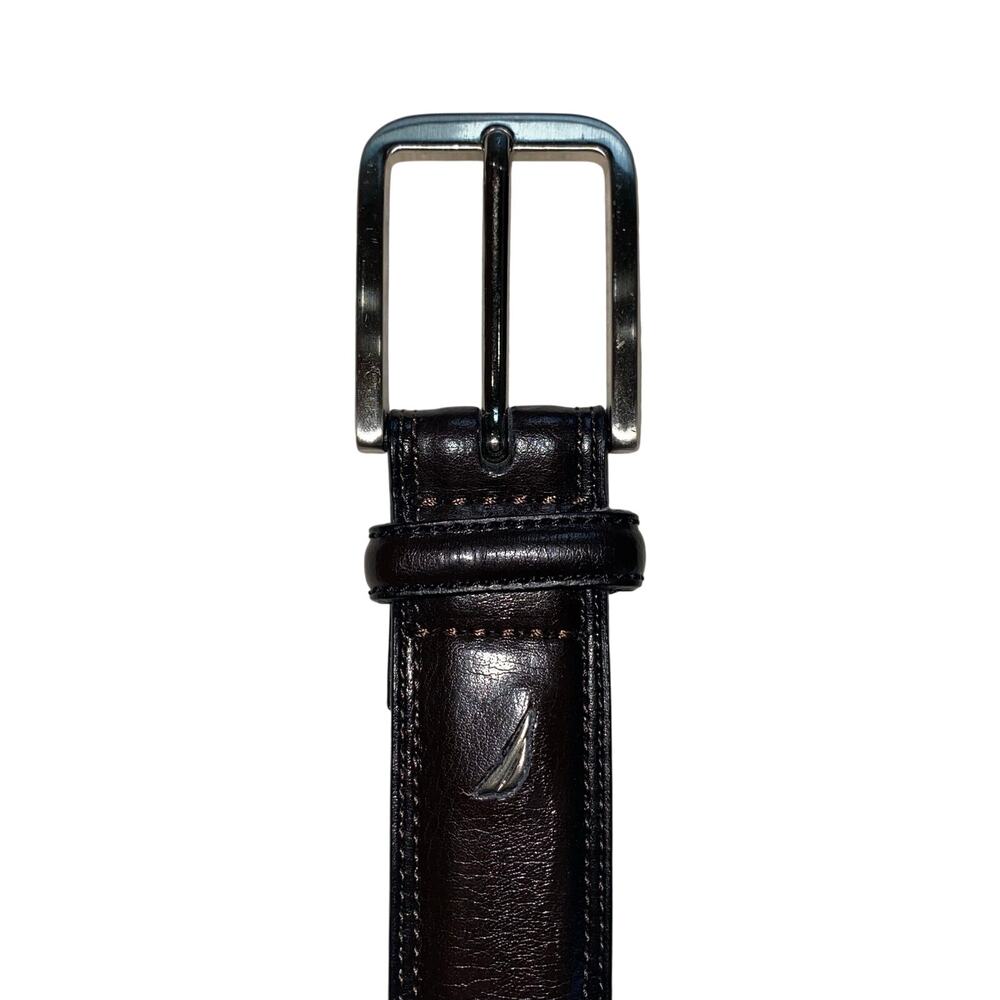 Nautica Belt, Genuine Leather, 46", Adult Small